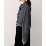 【natural couture】クロップドシャツブルゾン | NICE CLAUP / OLIVE des OLIVE　OUTLET | 詳細画像4 