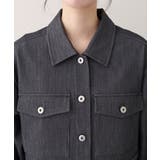 【natural couture】クロップドシャツブルゾン | NICE CLAUP / OLIVE des OLIVE　OUTLET | 詳細画像8 