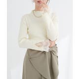 【natural couture】袖口レースもちもちリブタートル | NICE CLAUP / OLIVE des OLIVE OUTLET | 詳細画像3