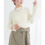 【natural couture】袖口レースもちもちリブタートル | NICE CLAUP / OLIVE des OLIVE OUTLET | 詳細画像4