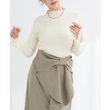 【natural couture】袖口レースもちもちリブタートル | NICE CLAUP / OLIVE des OLIVE OUTLET | 詳細画像5