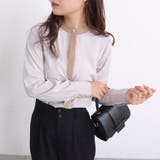 グレージュ | パールボタンクレリックシャツ | NICE CLAUP OUTLET