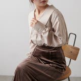 ビックカラージョーゼットシャツ | NICE CLAUP OUTLET | 詳細画像5