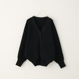 ブラック | 【豊富なカラバリ♪】畦編ドルマンカーディガン | NICE CLAUP OUTLET