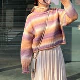 グラデーションハイネックニットプルオーバー | NICE CLAUP OUTLET | 詳細画像2