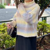 グラデーションハイネックニットプルオーバー | NICE CLAUP OUTLET | 詳細画像5