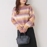 グラデーションハイネックニットプルオーバー | NICE CLAUP OUTLET | 詳細画像13
