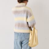 グラデーションハイネックニットプルオーバー | NICE CLAUP OUTLET | 詳細画像7