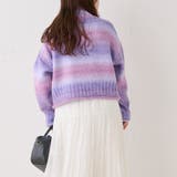 グラデーションハイネックニットプルオーバー | NICE CLAUP OUTLET | 詳細画像10