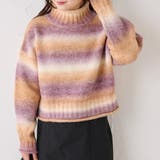 グラデーションハイネックニットプルオーバー | NICE CLAUP OUTLET | 詳細画像15