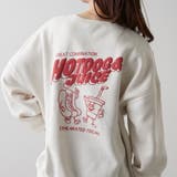 【再入荷】HOTDOG&JUICEプリント 裏起毛スウェット | NICE CLAUP OUTLET | 詳細画像1