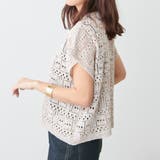 ラメ入りコットンリネンポロニット | NICE CLAUP / OLIVE des OLIVE　OUTLET | 詳細画像12 