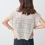 ラメ入りコットンリネンポロニット | NICE CLAUP / OLIVE des OLIVE　OUTLET | 詳細画像14 