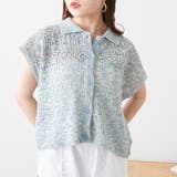 ラメ入りコットンリネンポロニット | NICE CLAUP / OLIVE des OLIVE　OUTLET | 詳細画像18 