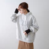 あつもり刺繍ロゴ裏毛パーカー | NICE CLAUP / OLIVE des OLIVE OUTLET | 詳細画像2