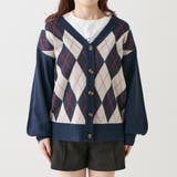 【低身長向け】アーガイルカーディガン | NICE CLAUP / OLIVE des OLIVE　OUTLET | 詳細画像14 