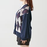 【低身長向け】アーガイルカーディガン | NICE CLAUP / OLIVE des OLIVE　OUTLET | 詳細画像15 