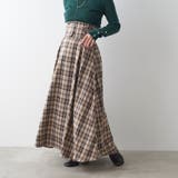 ブラウン | ハイウエストフレアスカート | NICE CLAUP / OLIVE des OLIVE OUTLET