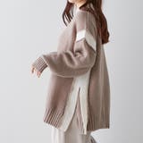 配色鹿の子ニット | NICE CLAUP / OLIVE des OLIVE OUTLET | 詳細画像8