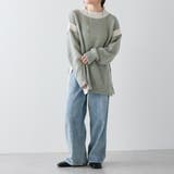 配色鹿の子ニット | NICE CLAUP / OLIVE des OLIVE OUTLET | 詳細画像20