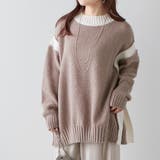 配色鹿の子ニット | NICE CLAUP / OLIVE des OLIVE OUTLET | 詳細画像33