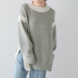 配色鹿の子ニット | NICE CLAUP / OLIVE des OLIVE OUTLET | 詳細画像47