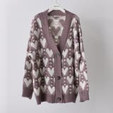 モカ | ハートいっぱいカーデ | NICE CLAUP / OLIVE des OLIVE　OUTLET