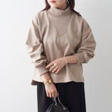 スエードポンチリブプルオーバー | NICE CLAUP / OLIVE des OLIVE　OUTLET | 詳細画像3 