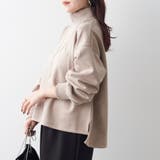 スエードポンチリブプルオーバー | NICE CLAUP / OLIVE des OLIVE　OUTLET | 詳細画像5 