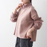 ピンク | スエードポンチリブプルオーバー | NICE CLAUP / OLIVE des OLIVE　OUTLET