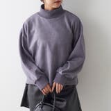 ブル-グレ- | スエードポンチリブプルオーバー | NICE CLAUP / OLIVE des OLIVE　OUTLET