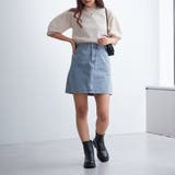 パール/ビジュー付ミニスカート | NICE CLAUP / OLIVE des OLIVE　OUTLET | 詳細画像9 