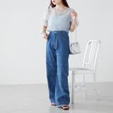 パール/ビジュー付デニム | NICE CLAUP / OLIVE des OLIVE　OUTLET | 詳細画像34 