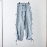 サックス | 脇リボンカーゴパンツ | NICE CLAUP / OLIVE des OLIVE OUTLET