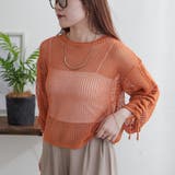 オレンジ | 新色追加、袖ドロストメッシュプルオーバー | NICE CLAUP / OLIVE des OLIVE OUTLET