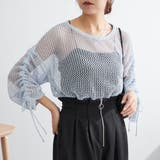 ブルー | 新色追加、袖ドロストメッシュプルオーバー | NICE CLAUP / OLIVE des OLIVE OUTLET