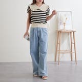 衿フリルボーダーニット | NICE CLAUP / OLIVE des OLIVE OUTLET | 詳細画像7