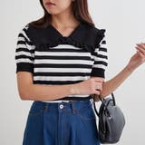 衿フリルボーダーニット | NICE CLAUP / OLIVE des OLIVE OUTLET | 詳細画像10