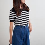 衿フリルボーダーニット | NICE CLAUP / OLIVE des OLIVE OUTLET | 詳細画像14