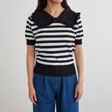 衿フリルボーダーニット | NICE CLAUP / OLIVE des OLIVE OUTLET | 詳細画像19