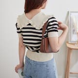 衿フリルボーダーニット | NICE CLAUP / OLIVE des OLIVE OUTLET | 詳細画像5