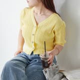 ビジューリボンカーディガン | NICE CLAUP / OLIVE des OLIVE　OUTLET | 詳細画像2 