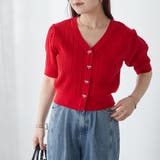 ビジューリボンカーディガン | NICE CLAUP / OLIVE des OLIVE　OUTLET | 詳細画像24 