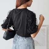 ブラック | リボン袖プルオーバー | NICE CLAUP / OLIVE des OLIVE　OUTLET