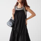 ブラック | 切替ギャザードロストジャンスカ | NICE CLAUP / OLIVE des OLIVE OUTLET