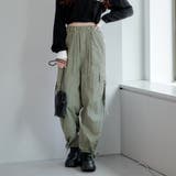 【MARCHES】ロゴ入りカーゴパンツ | RMAF NICE CLAUP / OLIVE des OLIVE | 詳細画像1
