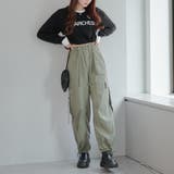 【MARCHES】ロゴ入りカーゴパンツ | RMAF NICE CLAUP / OLIVE des OLIVE | 詳細画像7