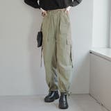 【MARCHES】ロゴ入りカーゴパンツ | RMAF NICE CLAUP / OLIVE des OLIVE | 詳細画像2