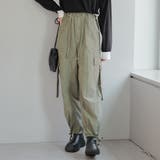 カーキ | 【MARCHES】ロゴ入りカーゴパンツ | RMAF NICE CLAUP / OLIVE des OLIVE