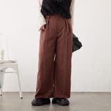 ブラウン | ツータックワイドパンツ | RMAF NICE CLAUP / OLIVE des OLIVE
